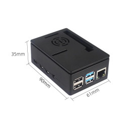 Raspberry Pi 4 LCD 3.5 Inch Touch Display with ABS Case  Cooling Fan Kit